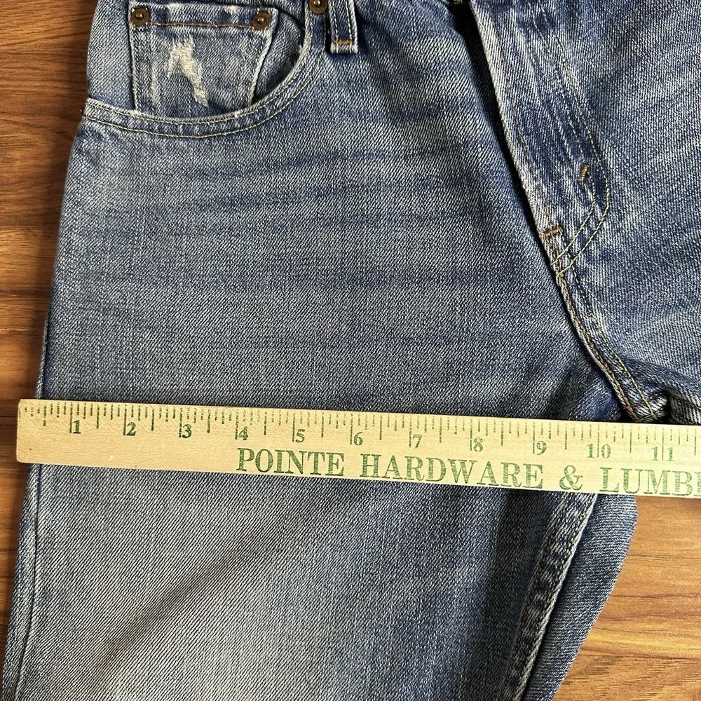 Vintage Y2K Levis 527 Jeans Mens 29x30* Low Rise Bootcut Cowboy Denim Wash Faded